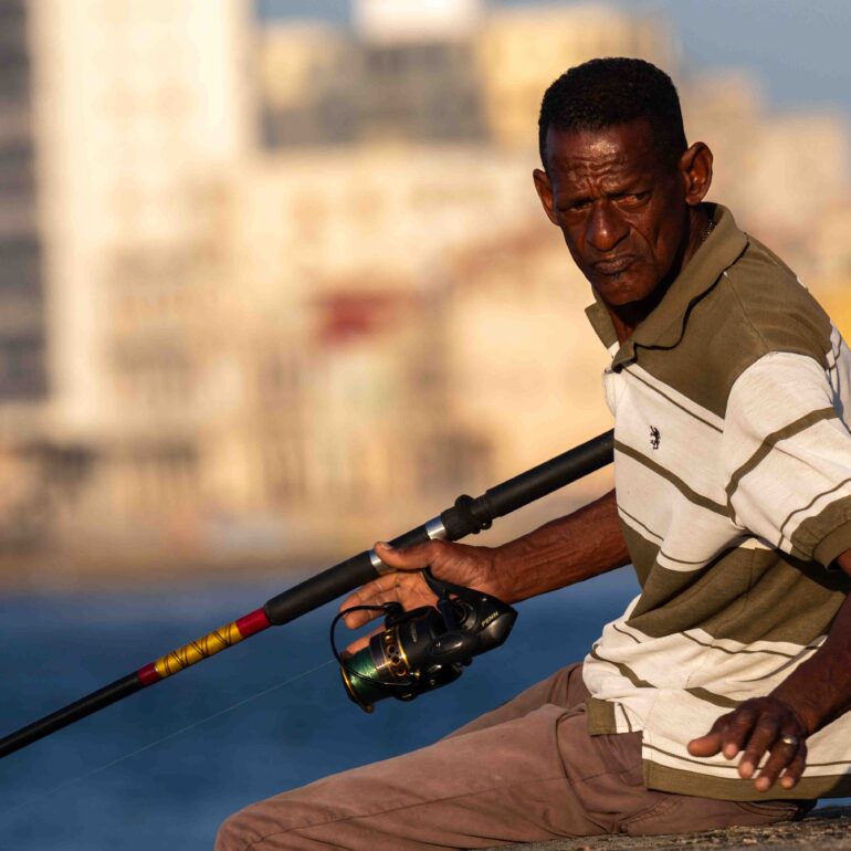 Angler am Malecón, Havanna