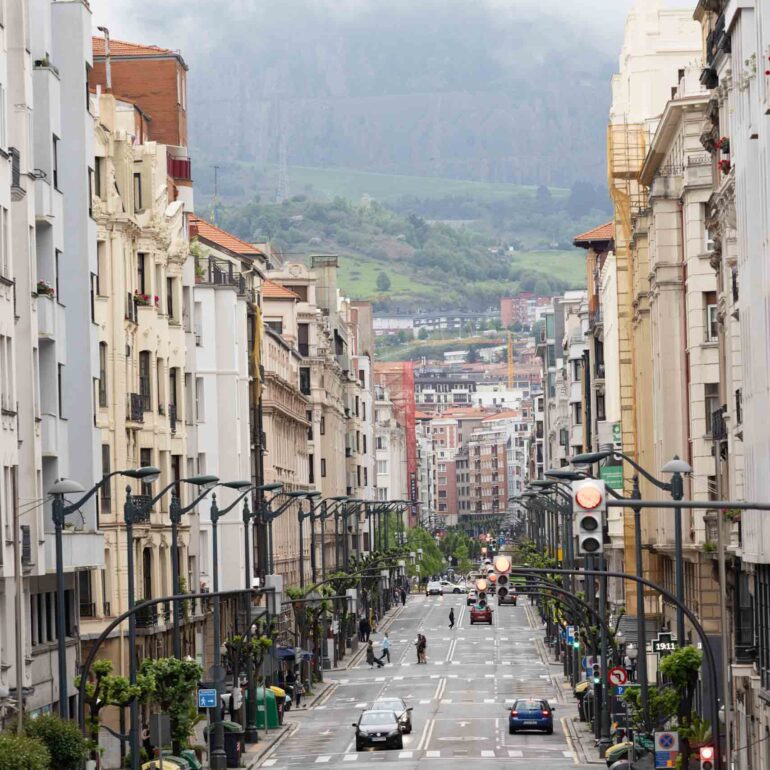 Straße in Bilbao