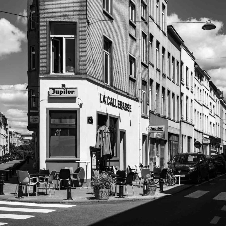 Straßenszene in Brüssel