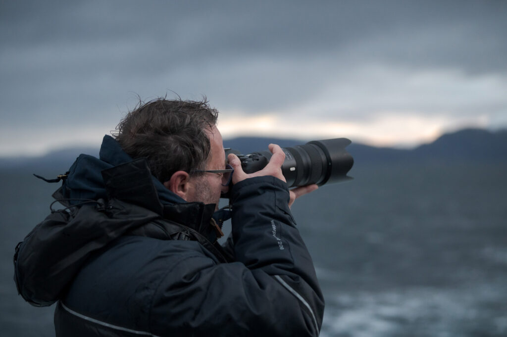 Harald Stein Photographer with tele lens